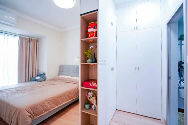 99㎡三居簡(jiǎn)約風(fēng)，結(jié)合型空間布局，將起居利用率拉滿